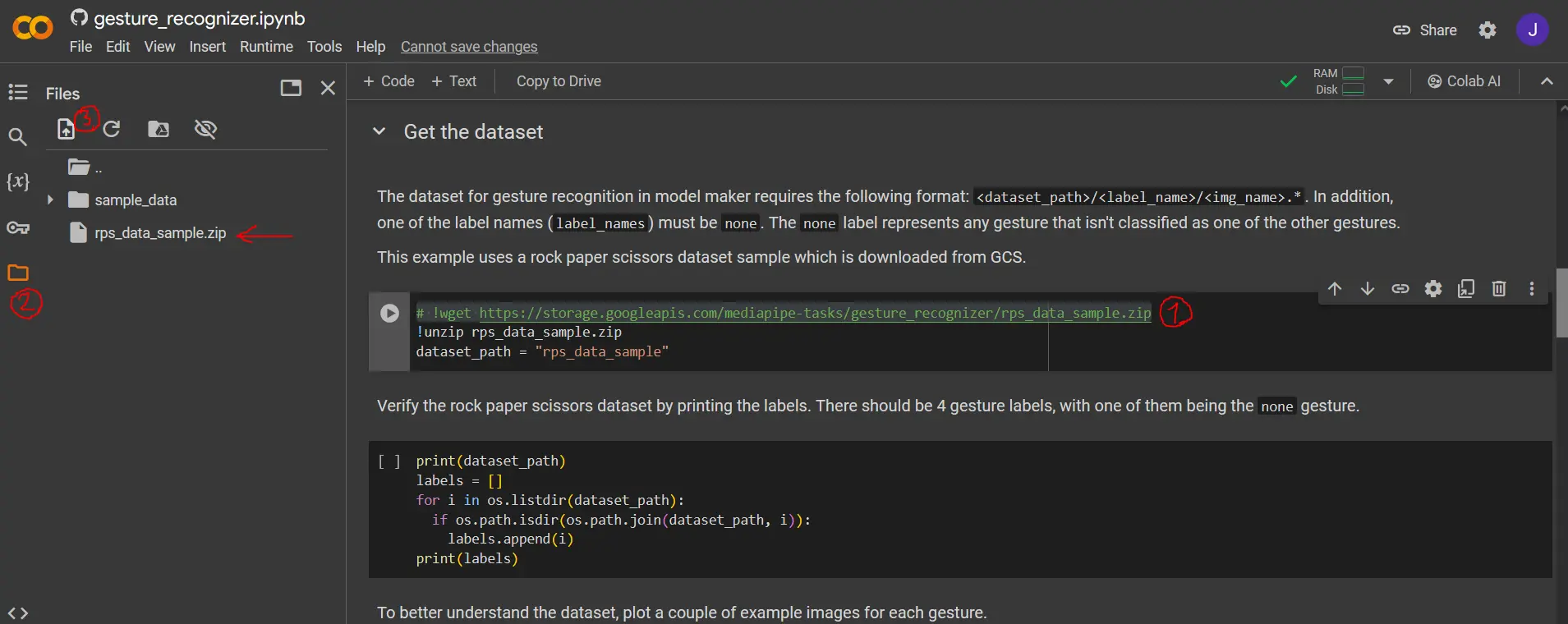Pasos importantes de subida de datos